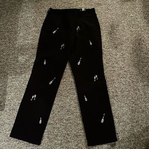 MensVineyard Vines black cords size 33x32 with champagne bottle design
